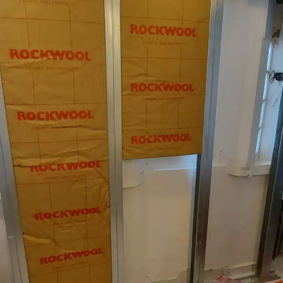 Isolation murale en laine de roche Rockwool